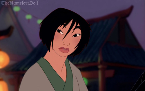 TheNamelessDoll — Mulan! :D Went with a very messy, straight cut....