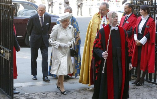 houseofwindsor-blog:The Queen and Prince Philip arrive for the 60th Coronation ServiceGOD Save The Q