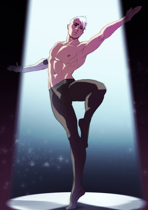 fluffysheith: eight8xeight8:  ballerino shiro kofi sketch 4 @wefighttheblues =D TYSM 4 UR SUPPORT !!