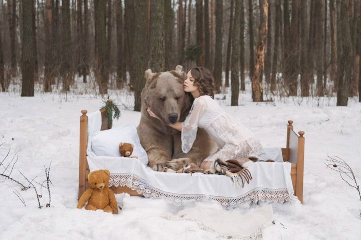 asylum-art-2:  Bearish -Olga Barantseva Russian photographer Olga Barantseva wants