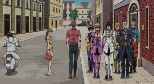 My Fav Genre Of Jojo Pics Are The Ones Where Theyre Next To Normal People. This Looks Insane