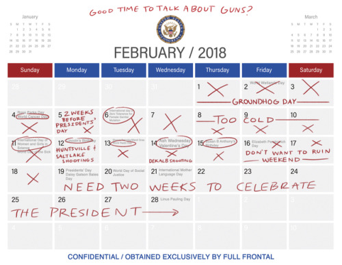 Don’t worry, the White House is hard at work on finding a good time to talk about guns. Download the