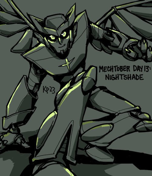 Mechtober Day 13: A Spooky Nightshade For Friday The Thirteenth!