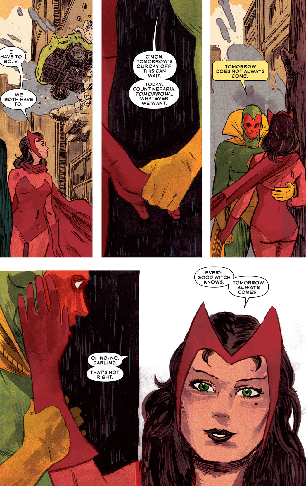 why-i-love-comics:  Vision #7 (2016)written by Tom Kingart by Jordie Bellaire