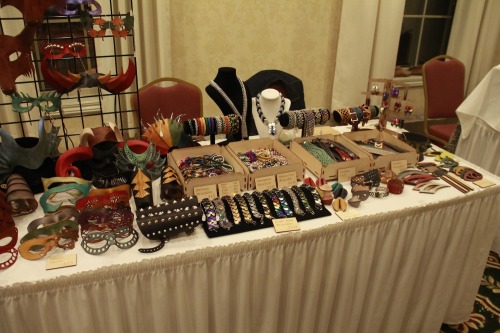 This Was My Table Setup While Vending At Intercon, Which Is A LARP Convention Not Too Far From Boston.