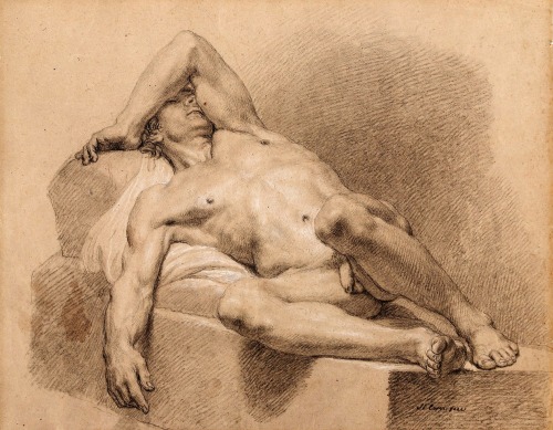 hadrian6:Reclining Male Nude. (c1760), 