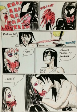 Kate Five Vs Symbiote Comic Page 126  Now Kith! Big Red Meets A Rather Bloody End,