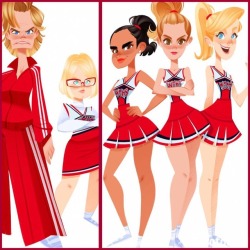 The two sets of Glee Ladies that are part