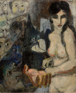 belgianpaintings:  Ecole Belge - Femme nue