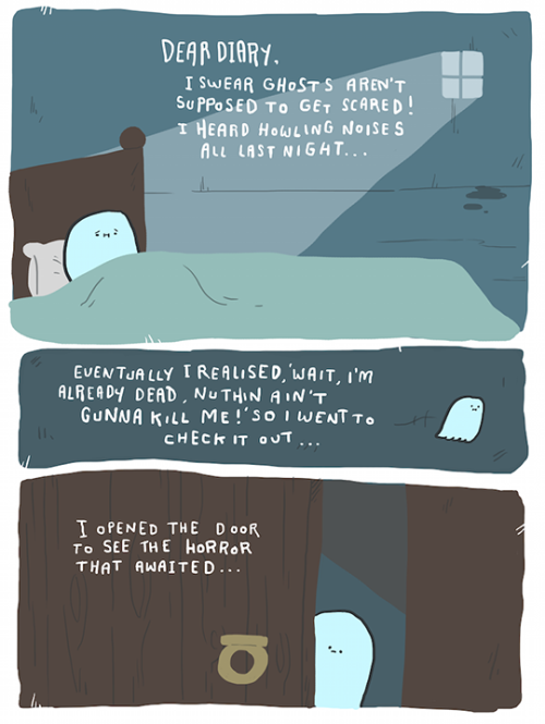 fuckyeahcomicsbaby:  A Ghost’s Best Friend(Original Black/White Comic)