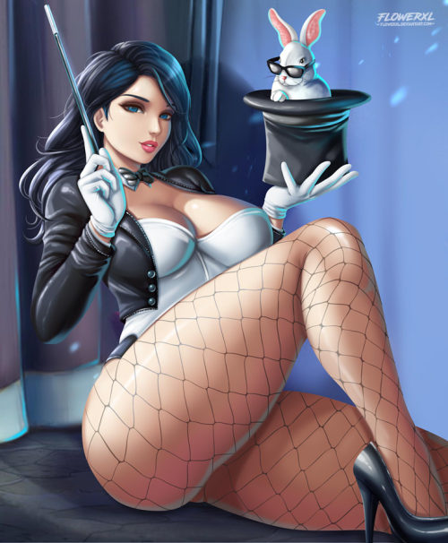 phwooarr:  Zatanna by Flowerxl