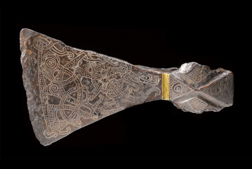 uncertaintimes: Silver-inlaid axehead in the Mammen style, AD 900s