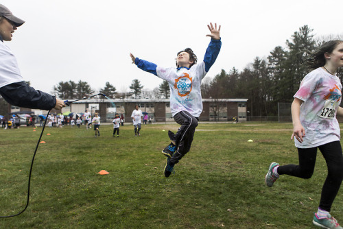 Color Run at the Kennedy Elementary School on April 29, 2018. [Wicked Local Photo/Ruby Wallau]