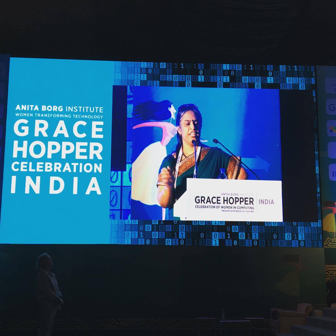 Inspiring 2,000 attendees to bring awareness of bias to at least 15 people each. Share your experience with us. #womenintechindia #OurTimeToLead #ghci15