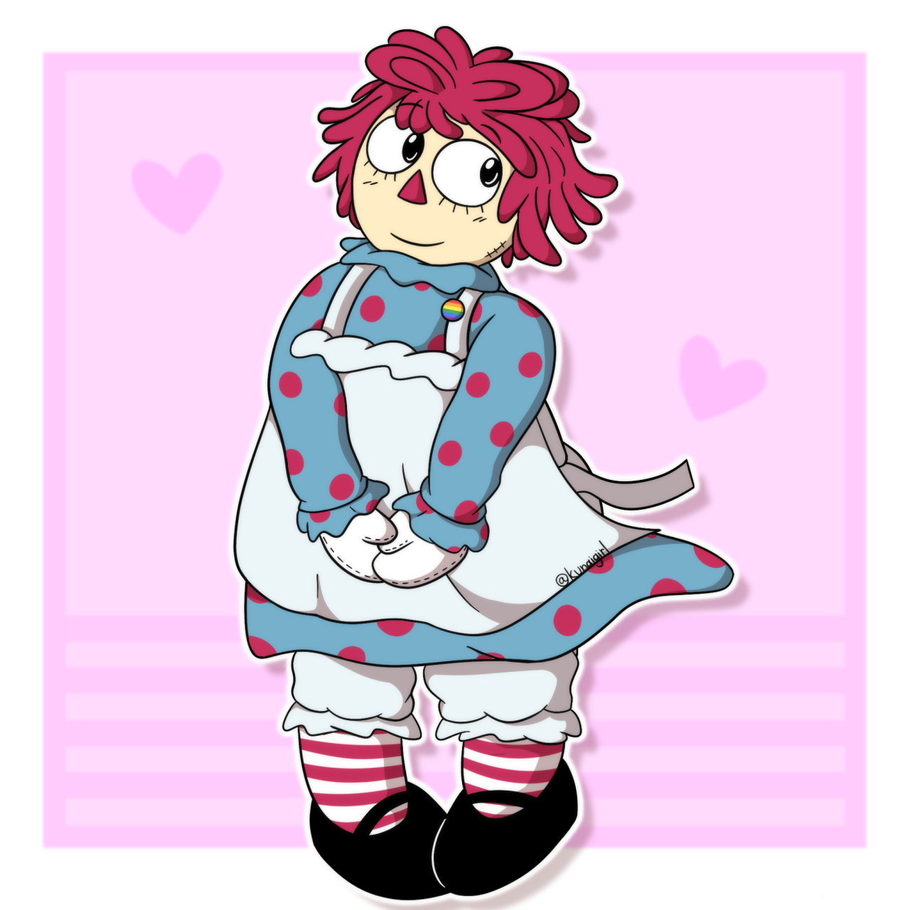 Ok so apparently I never posted this one here? Weird, I could’ve sworn I did. Anyways, here’s a little Raggedy Ann I drew 