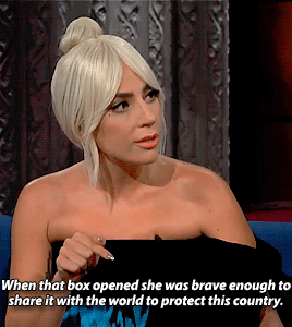 ladyxgaga: Lady Gaga stopped by The Late Show with Stephen Colbert to discuss all