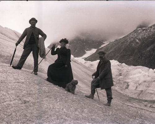 feuille-d-automne: Chamonix , Mer de glace vers 1900