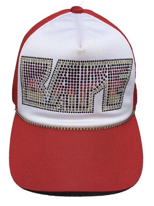 image therapy — A Bathing Ape: Kiss Logo Swarovski Trucker Hat...