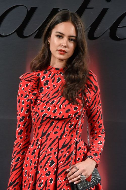 Courtney Eaton attends Cartier celebration of the launch of Santos de Cartier Watch at Pier 48 on Ap