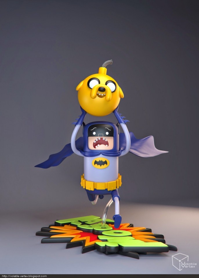 geek-art:  #geekart Adventure Time x Batman by Volatile Vertex again ! More here