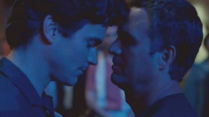wicked-sugar:  Ned (Mark Ruffalo) and Felix (Matt Bomer), The Normal Heart. This