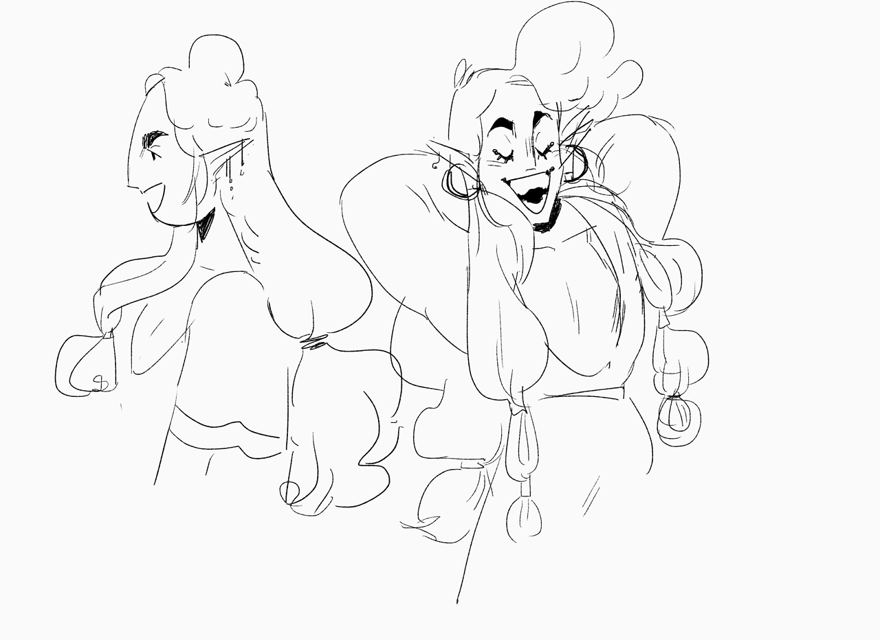 pokoglio:sketching 1/3 of tres horny boys