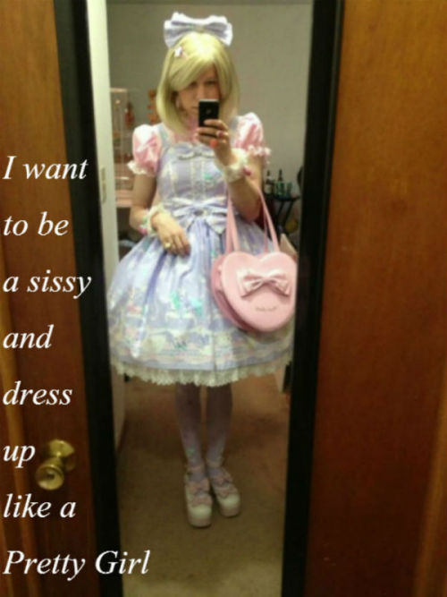 uncleandyworld:You are a sissy darling look at your pretty dress and the lovely ribbon in your hair