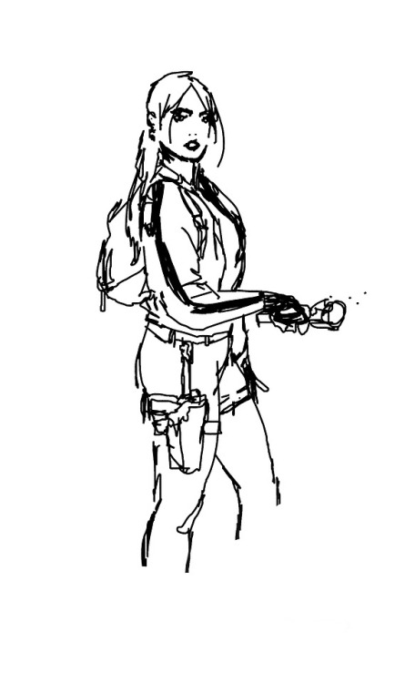 TOMB RAIDER InktoberDigital version. #1 - First 10 days