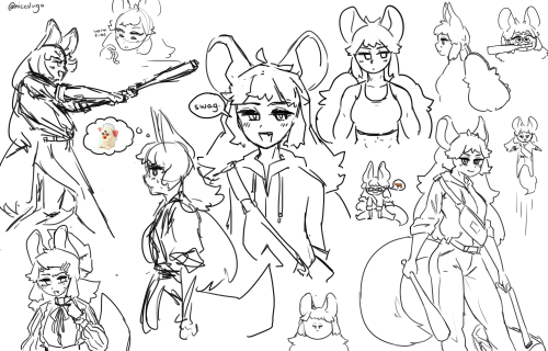 sketches as well  #my art#oc#taxes #baseball bat whack whack #also furbys #but not hitting furbys you cannot do that