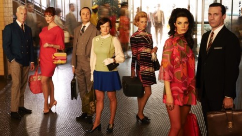 A prime example of 60’s fashion is the television show Mad Men. Evidently, the show is set in 