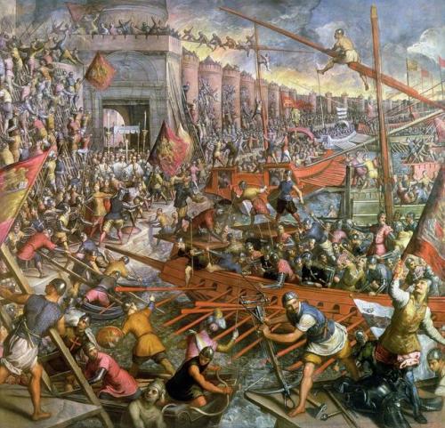 historicaltimes:The Capture of Constantinople in 1204, Tintoretto, 1580 via reddit Keep reading
