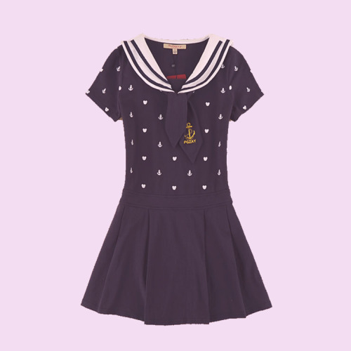 hodge-podge-paradise:  Navy Sailor Dress Use “hisaishi” at checkout for 10% off your ord
