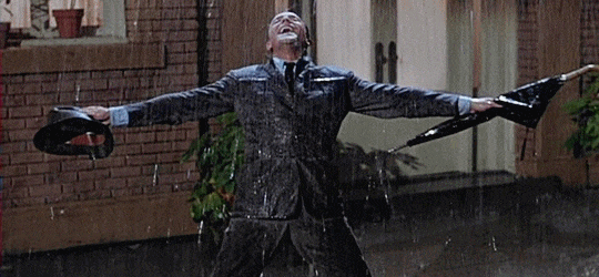 siochembio:  I’ve a smile on my face!Singin’ in the Rain (1952, Stanley Donen