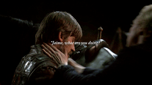 nochancennochoice:“Jaime,” Brienne whispered, so faintly he thought he was dreaming it.