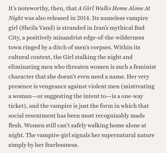 gorgonapologist:  How the vampire became film’s most feminist monster, Genevieve Valentine 