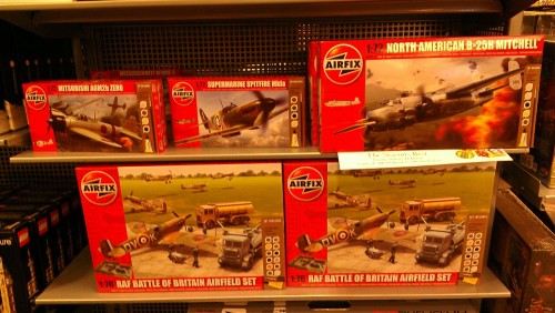 THIS JUST IN THEY HAVE AIRFIX AT BARNES AND NOBLE IN THE UNITED STATESWE CAN ALL BE JAMES MAY NOW