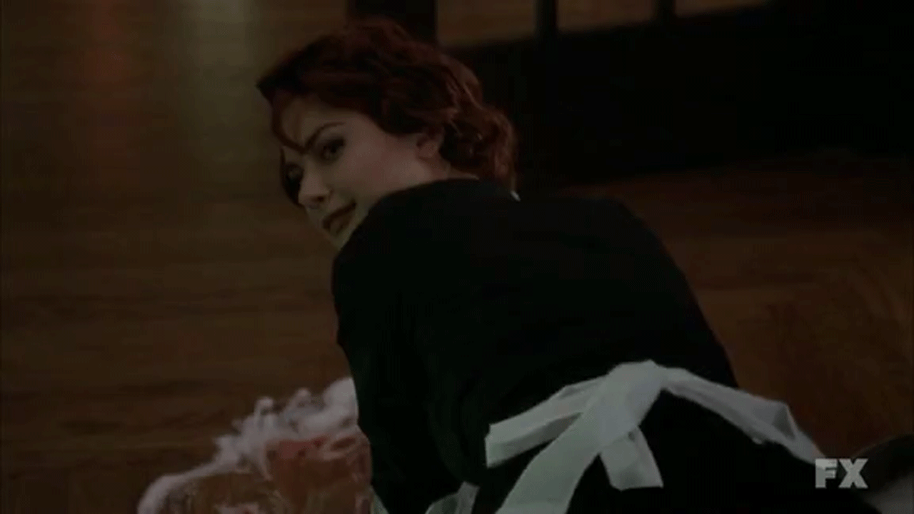 americxanhorrorstory:  &ldquo;What are you doing?&rdquo; &ldquo;Cleaning