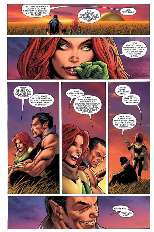It’s awesome that Namor isn’t into underage girls, but did Greg Land really have to make