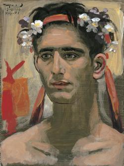 weepingwidar:Yiannis Tsarouchis (Greek, 1910-1989) - Study for May (1966)