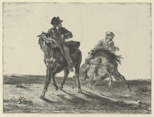 Steenie or Redgauntlet Pursued by a Goblin on Horseback, Eugène Delacroix, 1829, Metropolitan
