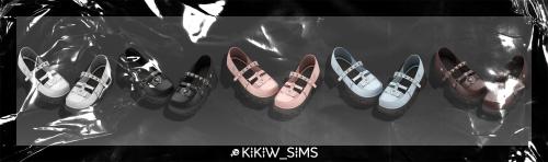 kikiw-sims:[KIKIW]Nice little leather shoes *New mesh*5 colors*Base game compatible*Female*HQ text