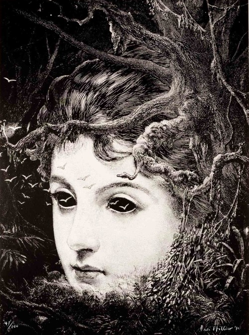 crossconnectmag:  Surrealistic Drawings by Dan HillierDan Hillier born Oxford in 1973  is a professional artist based in Stoke Newington, England. He produces his own pictures as well as making commissioned artworks for various clients including Neil