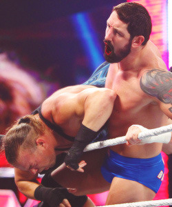 Love how Barrett&rsquo;s bulge pushes his trunks out when he hits that big boot!