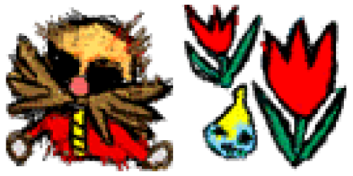 sonichedgeblog:Chao will occasionally draw doodles of characters and items in Sonic Adventure 2. Her
