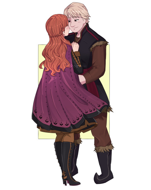 ozwiii:Yeeee, first drawing iI upload here owowowo and it’s a drawing of kristoff and Anna asfdg i l