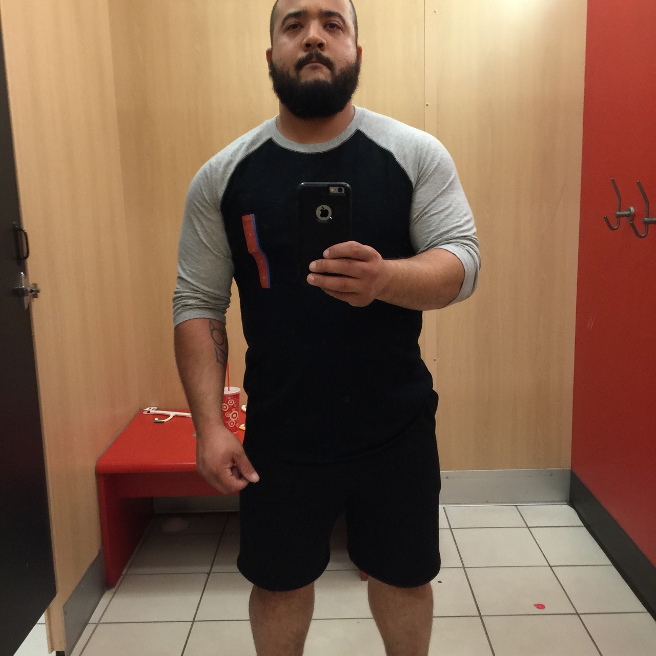 pleasejoinmycult:  impandlug:Dressing room Lug.  (He bought it 😉)  Lookit my sexy,