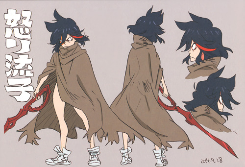 artbooksnat:  Kill la Kill (キルラキル) Character designs and costume changes for Ryuko, Mako, and more, during the Nudist Beach portion of the show, illustrated by Sushio (すしお) for Sushio Club Love Love KLKL (Mandarake). 