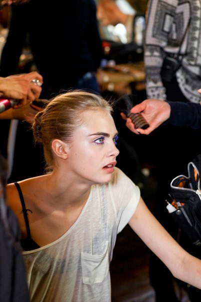 cara-made-me-do-it:Backstage: Stella McCartney F/W 2013 - Paris 2012