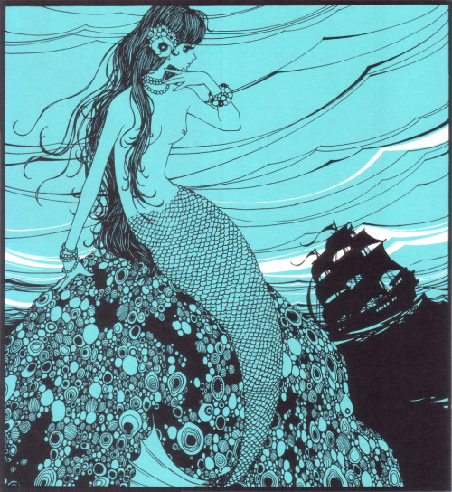 ignissannat:  “The Little mermaid” illustrations by Junichi Nakahara