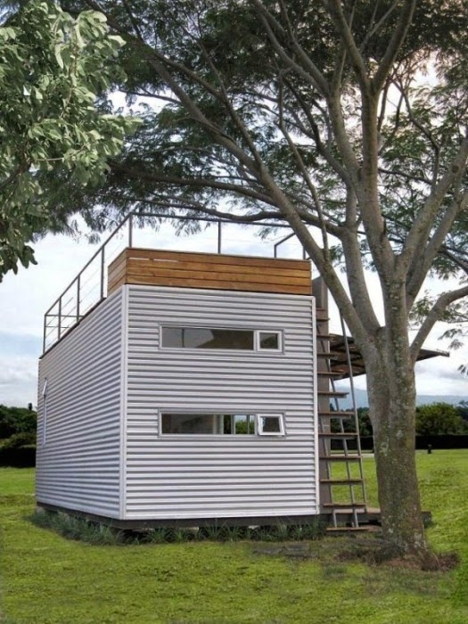 tinyhometrail:  160 Square Foot Shipping Container Home(Source)